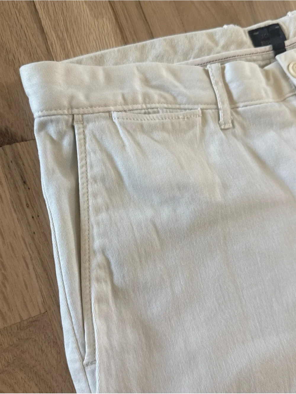 J.Crew Pants Men 33x32 Cream Broken In Fit Chino Casual Cotton Faded Preppy